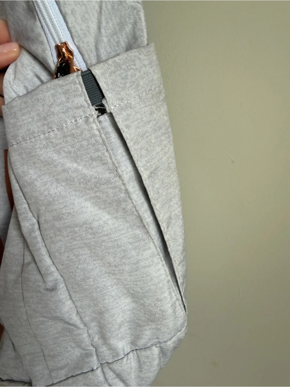 Adidas 3 Stripes Gray and Rose Gold Backpack